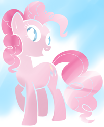 Size: 2297x2819 | Tagged: artist needed, source needed, safe, pinkie pie, earth pony, pony, blue background, female, mare, simple background, solo