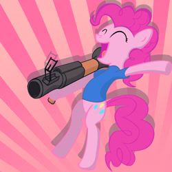 Size: 2510x2510 | Tagged: safe, artist:blangoog, pinkie pie, earth pony, pony, solo