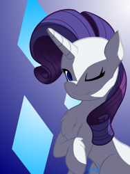 Size: 1200x1600 | Tagged: safe, artist:lynx-peregrine, rarity, pony, unicorn, bust, colored pupils, solo