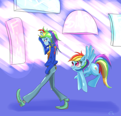 Size: 2340x2250 | Tagged: safe, artist:chrischin, derpibooru import, rainbow dash, equestria girls, human ponidox