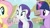 Size: 853x480 | Tagged: safe, derpibooru import, screencap, rarity, twilight sparkle, pegasus, pony, unicorn, magical mystery cure, female, horn, mare