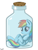 Size: 1024x1365 | Tagged: safe, artist:phoenixdash, derpibooru import, rainbow dash, pegasus, pony, bottle, cute, dashabetes, pony in a bottle, solo, trapped