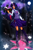 Size: 2811x4218 | Tagged: safe, artist:zaameen, derpibooru import, twilight sparkle, human, book, horned humanization, humanized, moon, solo