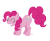 Size: 893x736 | Tagged: safe, pinkie pie, earth pony, pony, eyes closed, female, mare, pink coat, pink mane, simple background, solo, transparent background