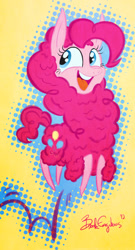 Size: 500x929 | Tagged: safe, artist:onjiboo, pinkie pie, llama, llamafied, solo, species swap