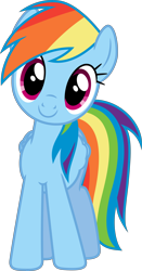 Size: 8015x15350 | Tagged: safe, artist:geometrymathalgebra, derpibooru import, rainbow dash, pegasus, pony, .svg available, absurd resolution, cute, dashabetes, happy, head tilt, simple background, solo, transparent background, vector