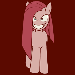 Size: 1000x1000 | Tagged: safe, artist:coma392, pinkie pie, earth pony, pony, evil grin, pinkamena diane pie, pixiv, smiling, solo