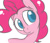 Size: 1024x873 | Tagged: safe, artist:tokipeach, pinkie pie, earth pony, pony, bust, head tilt, portrait, simple background, solo