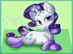 Size: 1600x1200 | Tagged: safe, artist:annakitsun3, rarity, pony, unicorn, clothes, prone, socks, solo