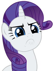 Size: 2616x3522 | Tagged: safe, artist:sketchmcreations, rarity, pony, unicorn, the one where pinkie pie knows, angry, cute, do i look angry, frown, madorable, raribetes, simple background, solo, transparent background, vector