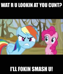 Size: 1364x1591 | Tagged: safe, derpibooru import, screencap, rainbow dash, pegasus, pony, tanks for the memories, meme, u wot m8, vulgar