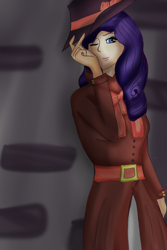 Size: 600x900 | Tagged: safe, artist:rozzy3, rarity, human, rarity investigates, humanized, solo