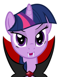 Size: 800x1000 | Tagged: safe, derpibooru import, twilight sparkle, vampire, halloween, solo