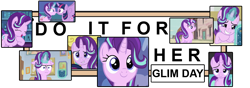 Size: 1000x350 | Tagged: safe, artist:agrol, artist:forgalorga, edit, screencap, starlight glimmer, twilight sparkle, pony, unicorn, every little thing she does, marks for effort, the cutie map, cute, do it for her, empathy cocoa, equestria daily, exploitable meme, glimmerbetes, i mean i see, meme, s5 starlight, starlight glimmer day, starlight wants your cutie mark