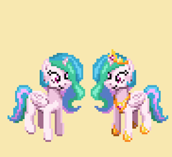 Size: 364x332 | Tagged: safe, artist:nauth, princess celestia, alicorn, pony, parody, pixel art, pixelestia, sprite, style emulation, super mario rpg