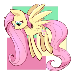 Size: 1200x1200 | Tagged: safe, artist:otterlore, fluttershy, pegasus, pony, female, looking down, mare, solo