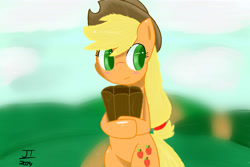 Size: 6000x4000 | Tagged: safe, artist:johntugsy, applejack, earth pony, pony, bipedal, solo