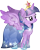 Size: 4387x5500 | Tagged: safe, artist:theshadowstone, derpibooru import, twilight sparkle, twilight sparkle (alicorn), alicorn, pony, absurd resolution, clothes, crystallized, cute, dress, element of magic, female, gala dress, mare, simple background, solo, sweet dreams fuel, transparent background, twiabetes, vector