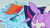 Size: 1280x720 | Tagged: safe, derpibooru import, screencap, rainbow dash, twilight sparkle, twilight sparkle (alicorn), alicorn, pegasus, pony, the washouts (episode), bump, collision, duo, eyes closed, faic, female, flying, mare, poster, rainbow crash, rainbow dash is best facemaker