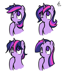 Size: 1000x1200 | Tagged: safe, artist:rwl, derpibooru import, twilight sparkle, alternate hairstyle, cute, mane