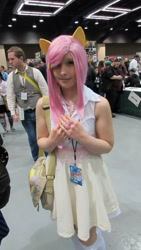 Size: 1151x2048 | Tagged: dead source, safe, fluttershy, human, cosplay, irl, irl human, photo