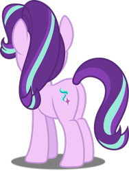 Size: 775x1032 | Tagged: safe, starlight glimmer, pony, glimmer glutes, plot, rear view, solo