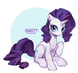 Size: 583x544 | Tagged: safe, artist:moonagvaze, part of a set, rarity, pony, unicorn, pixiv, solo