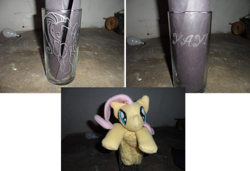 Size: 900x617 | Tagged: safe, artist:crackle486, fluttershy, pegasus, pony, custom, female, glass, mare