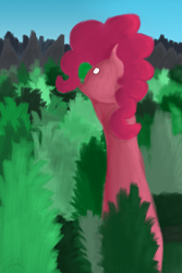 Size: 2000x3000 | Tagged: safe, artist:zeeponi, pinkie pie, earth pony, pony, journey, solo, tree