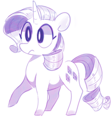 Size: 900x1000 | Tagged: safe, artist:dilandau203, rarity, pony, unicorn, female, mare, monochrome, simple background, solo, white background, worried