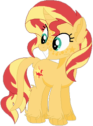 Size: 289x391 | Tagged: safe, artist:bezziie, sunset shimmer, pony, simple background, solo, transparent background