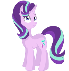 Size: 885x903 | Tagged: safe, artist:winter-scarf, starlight glimmer, pony, unicorn, female, mare, simple background, smiling, solo, transparent background