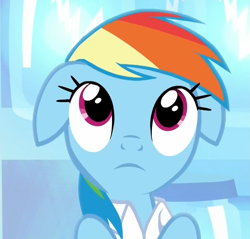 Size: 1089x1039 | Tagged: safe, derpibooru import, screencap, rainbow dash, pegasus, pony, tanks for the memories, solo