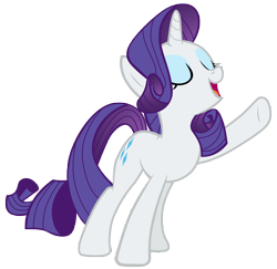 Size: 7000x6800 | Tagged: safe, artist:tardifice, rarity, pony, unicorn, canterlot boutique, absurd resolution, check 'em, eyes closed, open mouth, photoshop, raised hoof, simple background, solo, transparent background, vector