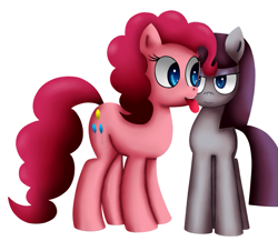 Size: 1125x975 | Tagged: safe, artist:king-sombrero, maud pie, pinkie pie, earth pony, pony, duo, duo female, female, mare, siblings, sisters