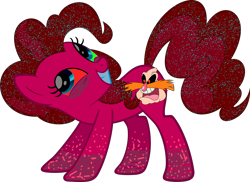 Size: 1280x931 | Tagged: artist needed, source needed, safe, pinkie pie, oc, earth pony, pony, crossover, doctor eggman, sonic the hedgehog (series), wat