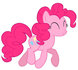 Size: 3200x2900 | Tagged: safe, artist:tomfraggle, pinkie pie, earth pony, pony, simple background, solo, transparent background, vector