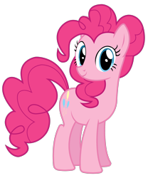 Size: 3000x3600 | Tagged: safe, artist:tomfraggle, pinkie pie, earth pony, pony, simple background, solo, transparent background, vector