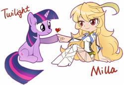 Size: 800x550 | Tagged: safe, artist:lyra-kotto, derpibooru import, twilight sparkle, crossover, japan, japanese, milla maxwell, miyuki sawashiro, tales of series, tales of xillia, voice actor joke