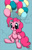 Size: 1200x1900 | Tagged: safe, artist:lux121, pinkie pie, earth pony, pony, balloon, solo, then watch her balloons lift her up to the sky