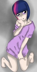 Size: 425x822 | Tagged: safe, artist:netvio, derpibooru import, twilight sparkle, human, humanized, solo