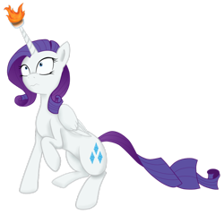 Size: 800x799 | Tagged: safe, artist:alicornrarity, rarity, alicorn, pony, alicornified, female, fire, food, mare, marshmallow, race swap, raised hoof, raricorn, simple background, solo, transparent background