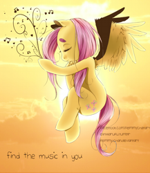 Size: 1280x1472 | Tagged: safe, artist:femmychan, fluttershy, pegasus, pony, filli vanilli, season 4, anatomically incorrect, find the music in you, incorrect leg anatomy, music