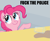 Size: 575x471 | Tagged: safe, pinkie pie, earth pony, pony, chocolate milk, everything is ruined, exploitable meme, fuck the police, glass, meme, milk, pure unfiltered evil, spill, spilled milk, table, vulgar