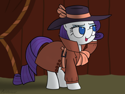 Size: 4100x3075 | Tagged: safe, artist:ashtoneer, rarity, pony, unicorn, rarity investigates, female, horn, mare, purple mane, solo, white coat