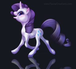 Size: 1024x926 | Tagged: safe, artist:faunacreations, rarity, pony, unicorn, female, horn, mare, solo, white coat