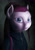 Size: 1400x1981 | Tagged: safe, artist:dahtamnay, pinkie pie, earth pony, pony, semi-anthro, alternate hairstyle, bust, clothes, creepy, gothic, pinkamena diane pie, portrait, solo, three quarter view