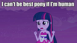 Size: 960x540 | Tagged: safe, derpibooru import, twilight sparkle, equestria girls, caption, solo