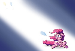 Size: 2200x1500 | Tagged: safe, artist:heir-of-rick, pinkie pie, earth pony, pony, balloon, female, mare, pink coat, pink mane, solo