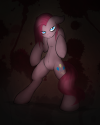 Size: 2362x2953 | Tagged: safe, artist:xenalollie, pinkie pie, pony, bipedal, pinkamena diane pie, solo